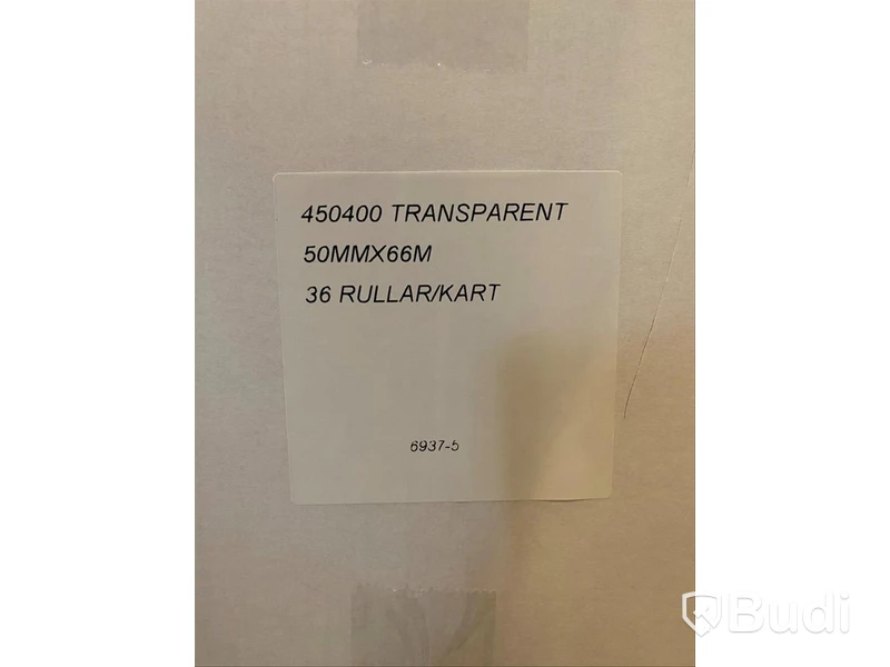 Ca 39 x 36 st transparent tejp